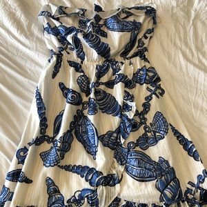 Lilly Pulitzer ruffle strapless dress